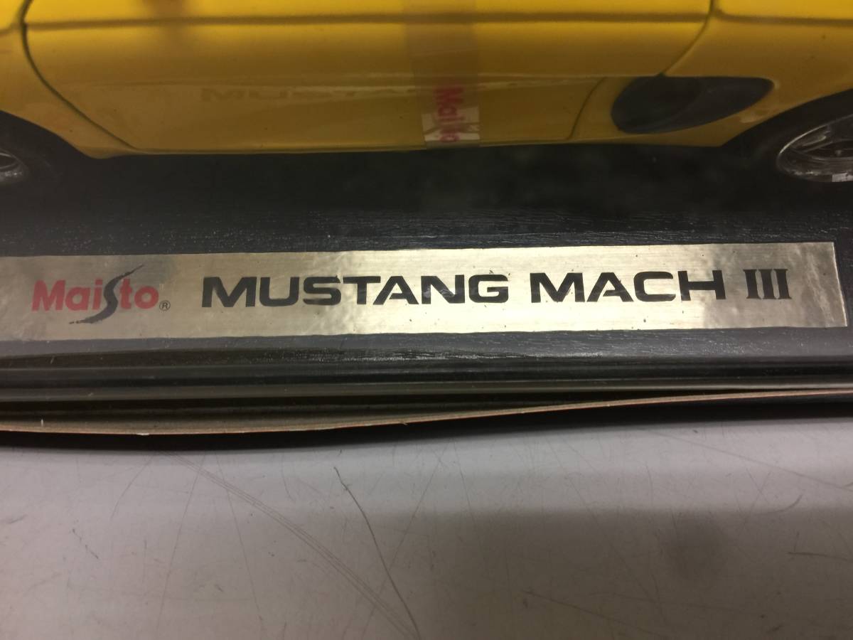 Maisto　マイスト　ミニカー　MUSTANG MACH Ⅲ　ムスタング　Silver Eduition　1/18　未使用　車　自動車　　　　　B2.1_画像3