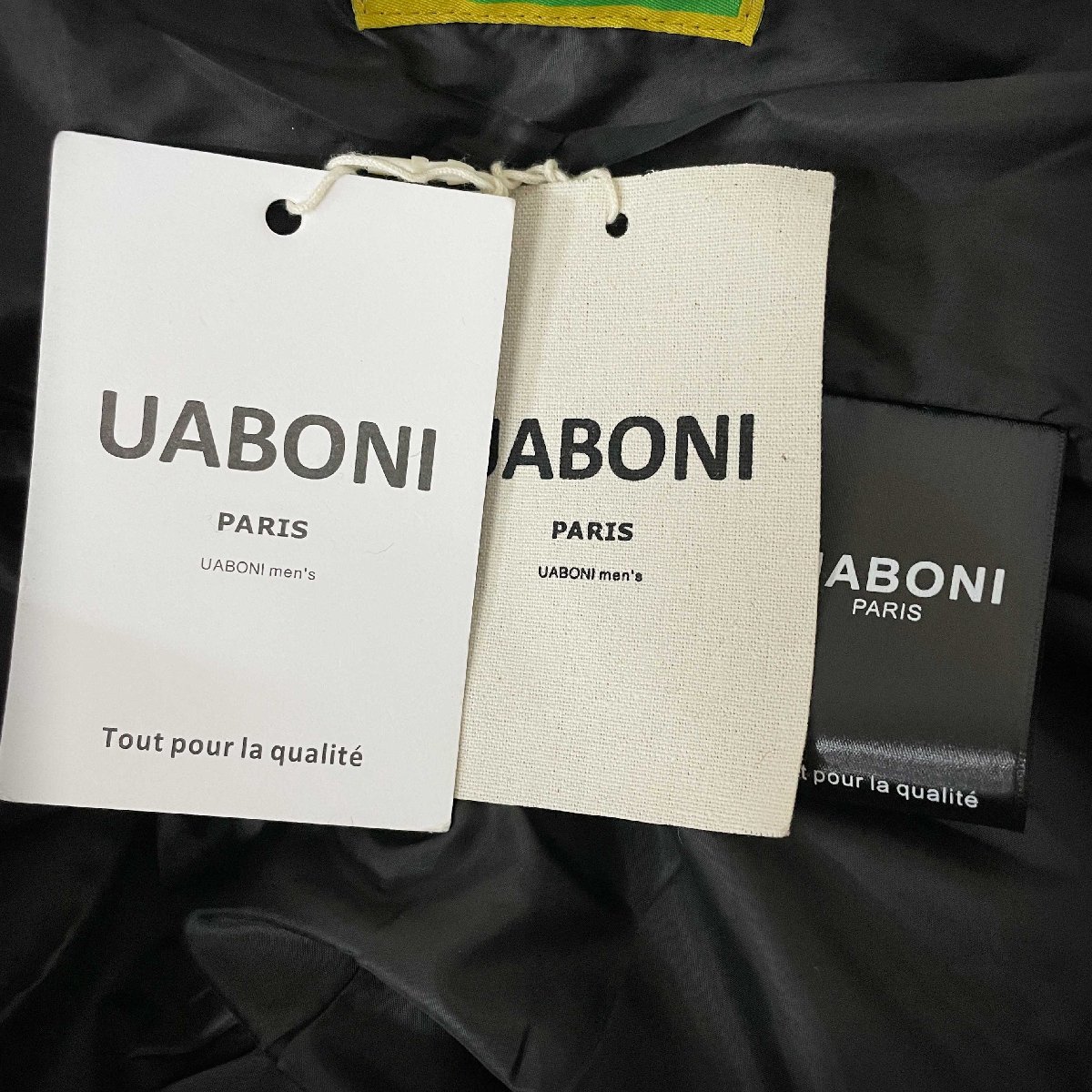 逸品EU製＆定価11万◆UABONI*Paris*ダウンジャケット*ユアボニ*パリ発◆グースダウン90％ 軽量 防寒 お洒落 エンボス・撥水加工 XL/50_画像10