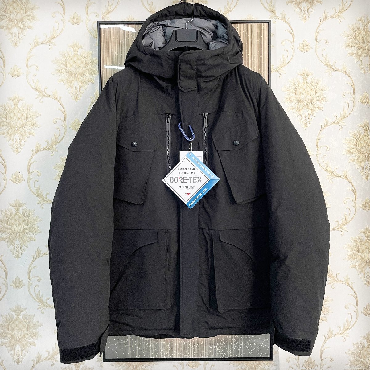 最高級定価15万◆WHITE MOUNTAINEERING & GORE-TEX コラボ 極地防寒・防水ダウンジャケット◆ホワイトマウンテニアリング&ゴアテックス 1/S_画像2