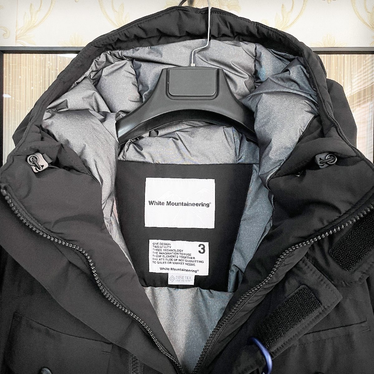 最高級定価15万◆WHITE MOUNTAINEERING & GORE-TEX コラボ 極地防寒・防水ダウンジャケット◆ホワイトマウンテニアリング&ゴアテックス 1/S_画像6