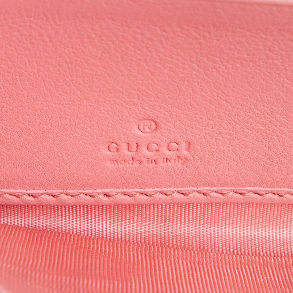 (新品・未使用品)グッチ GUCCI GGマーモント パイソン ジップ アラウンド ウォレット 長財布 エキゾチックレザー ピンク 456117 箱_画像7