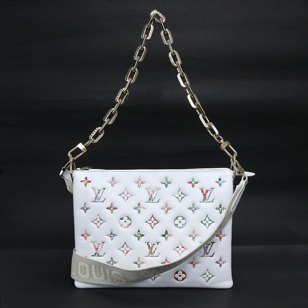 独特の素材 (新品・未使用品)ルイ ヴィトン LOUIS VUITTON クッサン PM 2way チェーン ショルダーバッグ 斜め掛け ラム レザー ブロン ホワイト 箱付 ショルダーバッグ 独特の素材 (新品・未使用品)ルイ ヴィトン LOUIS VUITTON クッサン PM 2way チェーン ショルダーバッグ 斜め掛け ラム レザー ブロン ホワイト 箱付 ショルダーバッグ