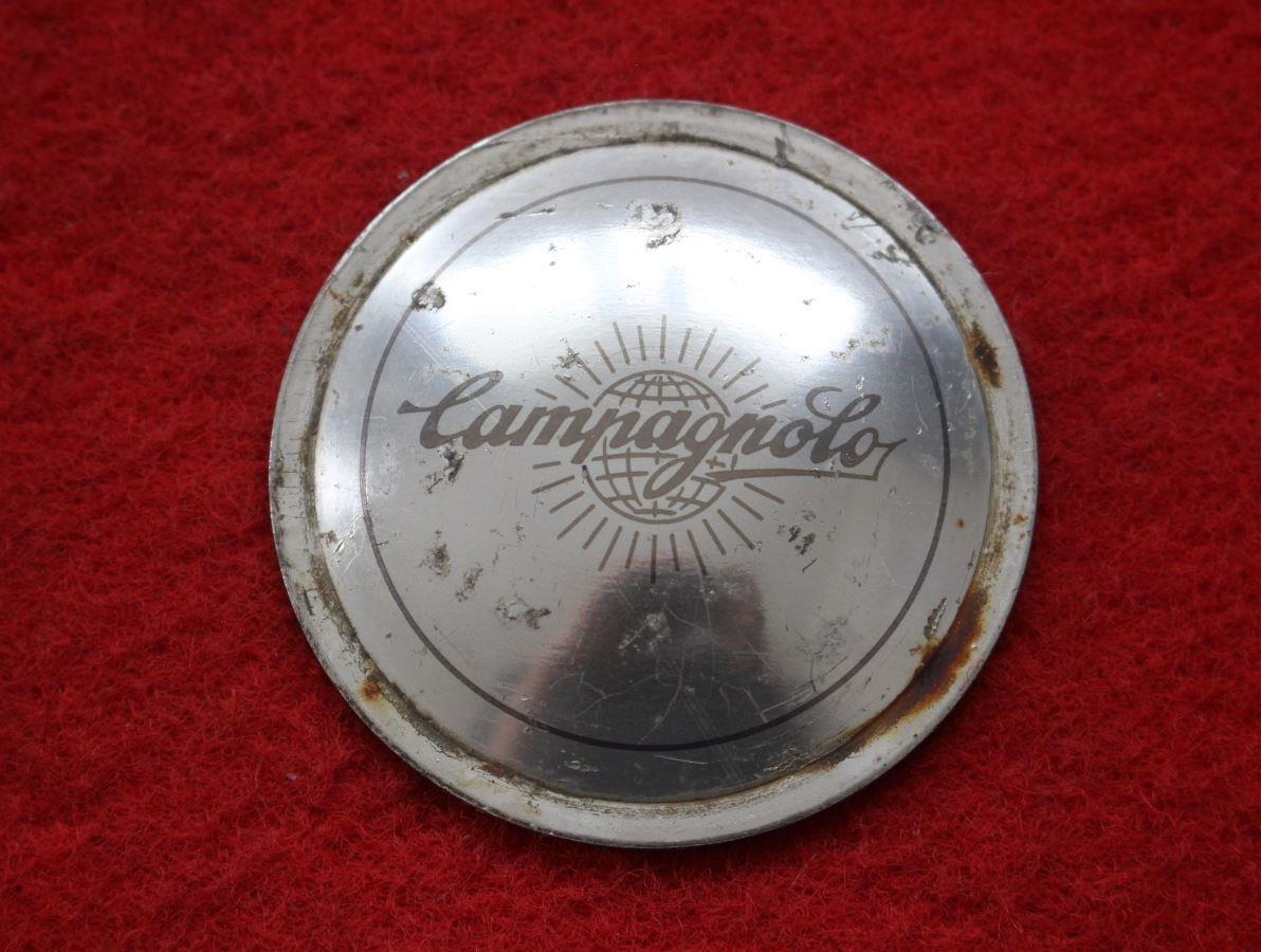 1枚 Campagnolo 社外 中古 ホイール部品 センターピン プレート エンブレム オーナメント cap_画像1