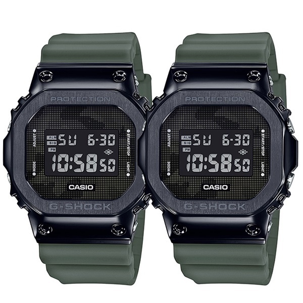 ペアウォッチ ユニセックス CASIO G-SHOCK Gショック ジーショック カシオ メンズ レディース 腕時計 デジタル スクエア メタルカバー