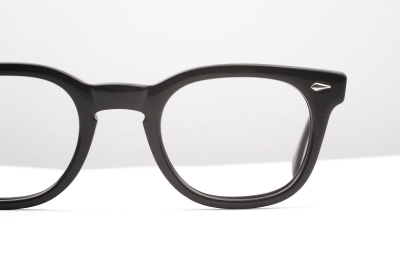 1960年代 ビンテージ AO アメリカンオプティカル American Optical Studiam スタジアム 黒 アーネルタイプ ウェリントン 46/24 A1015_画像9