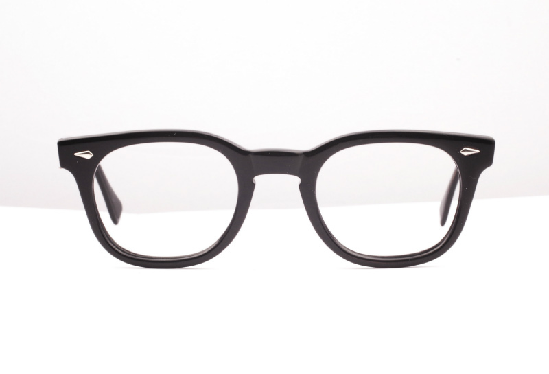 1960年代 ビンテージ AO アメリカンオプティカル American Optical Studiam スタジアム 黒 アーネルタイプ ウェリントン 46/24 A1015_画像3