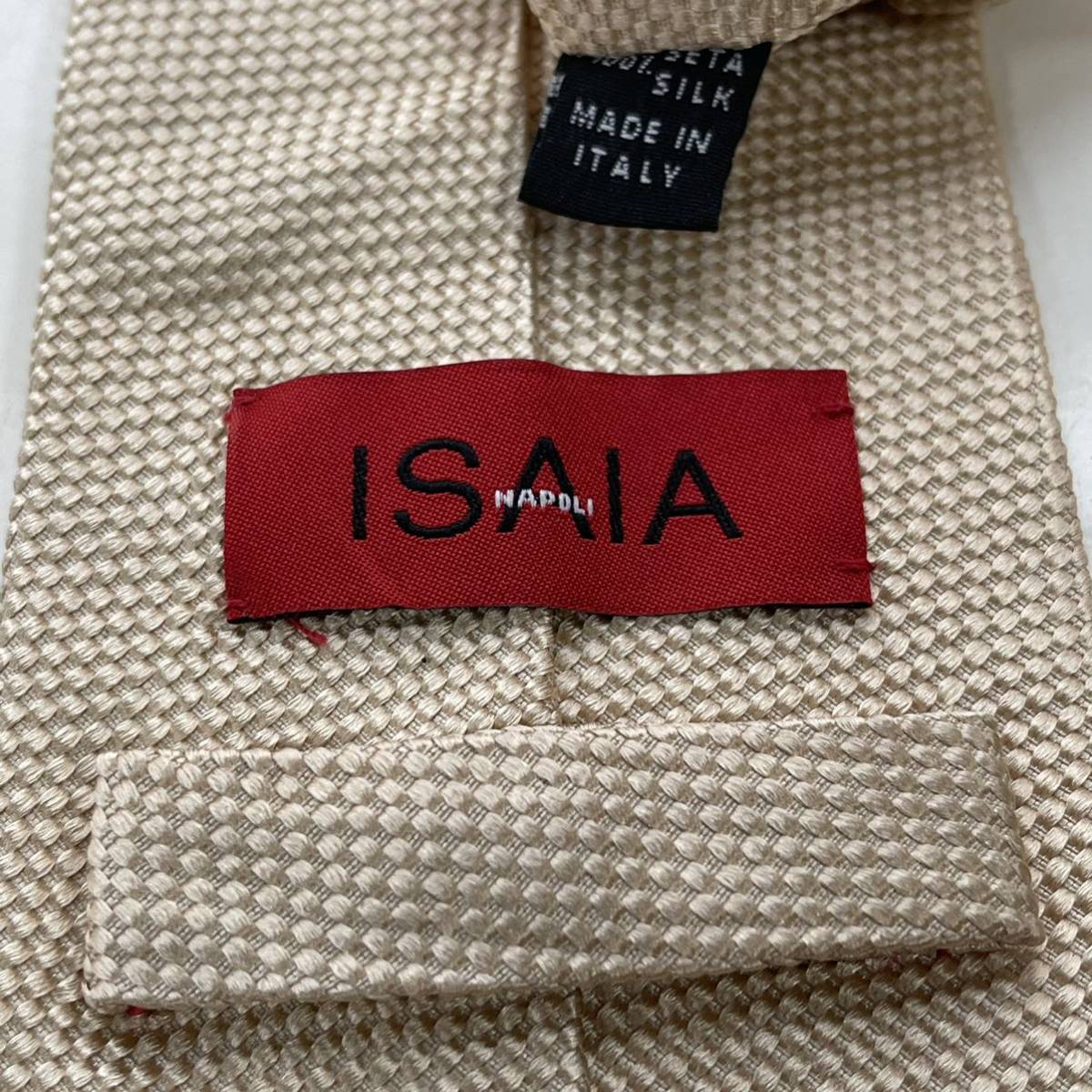 ISAIA(イザイア) ベージュネクタイ_画像1