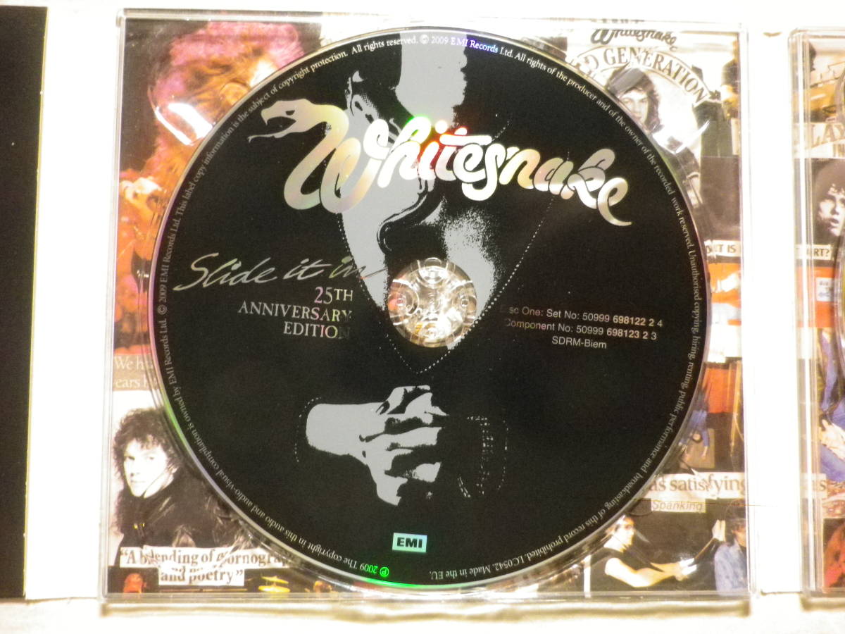 DVD付2枚組仕様 『Whitesnake/Slide It In～Deluxe Edition(2009)』(EMI 50999 698122 2 4,EU盤,歌詞付,Digipak,David Coverdale)_画像3