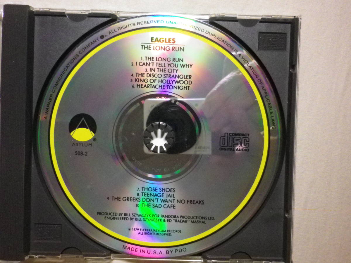 『Eagles/The Long Run(1979)』(ASYLUM 508-2,USA盤,Heartache Tonight,I Can't Tell You Why,Sad Cafe,Don Henley,Glenn Frey)_画像3