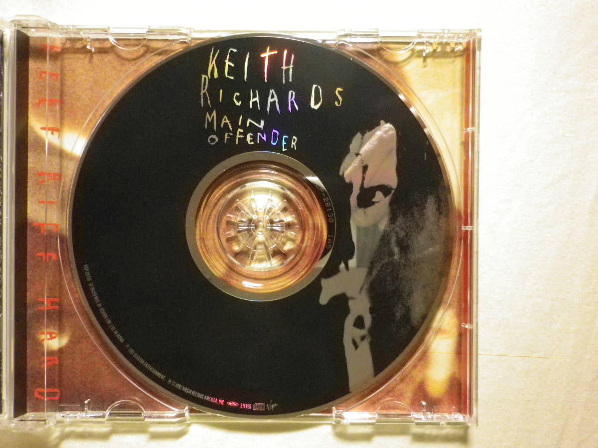 『Keith Richards/Main Offender+1(1992)』(1992年発売,VJCP-28130,2nd,廃盤,国内盤帯付,歌詞対訳付,Eileen,Wicked As It Seems)_画像3