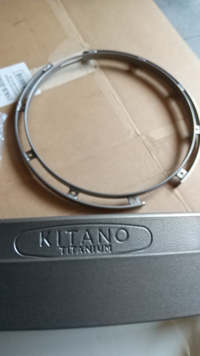 キタノ KITANO チタンダブルフープ 14インチ 10テンション スネアサイド(内面仕様) 用 長期保管品