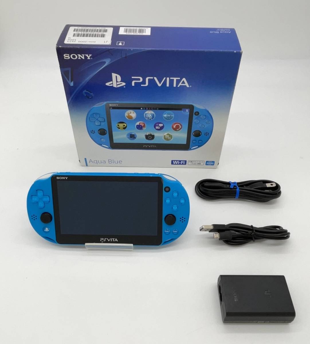 ☆極美品☆ 付属品完備 PS VITA PCH-2000 ZA23 アクアブルー-