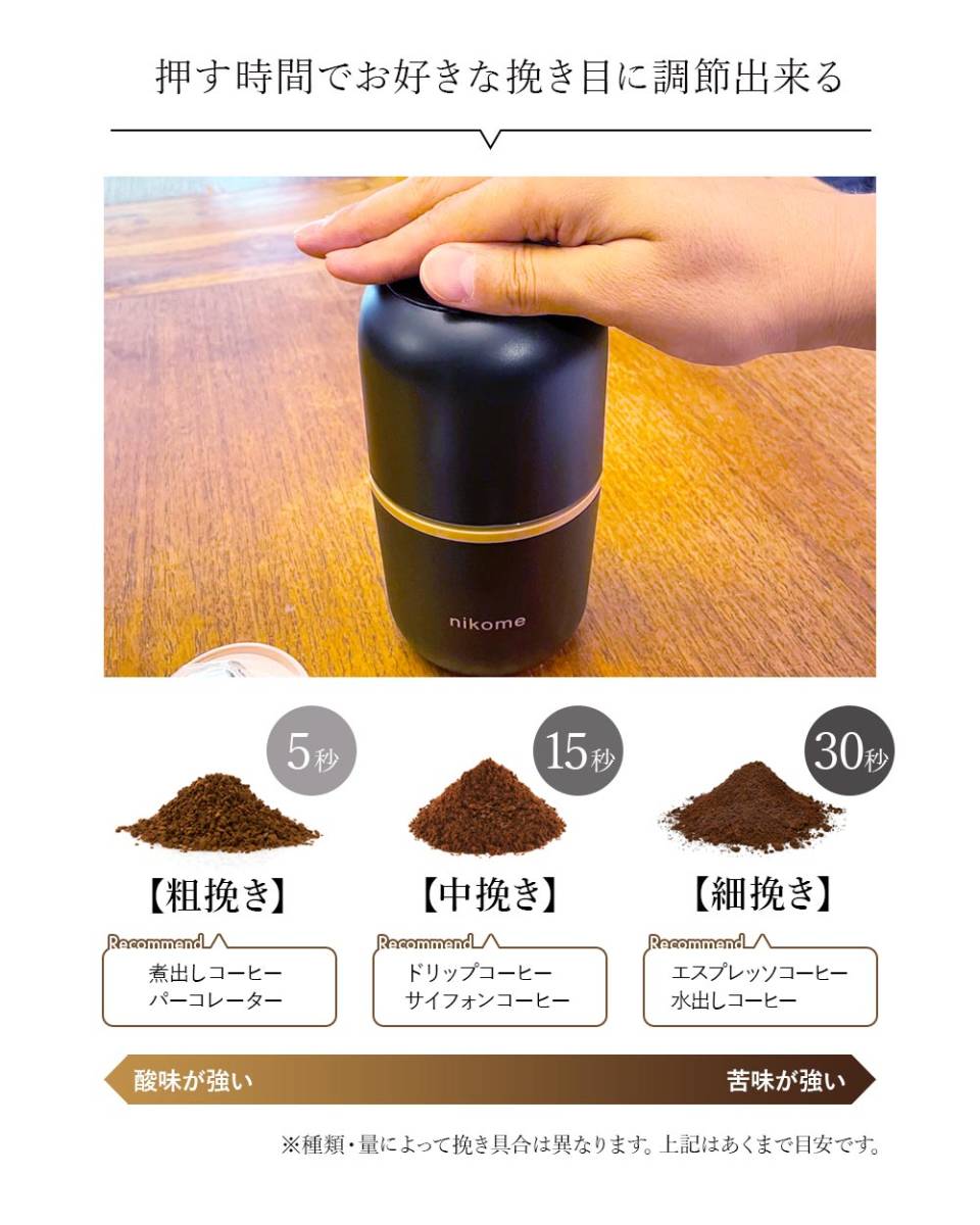  compact электрический кофемолка шлифовщик черный маленький размер рекомендация модный кофе бобы одним движением автоматика .. маленький ..... один шт. много позиций 