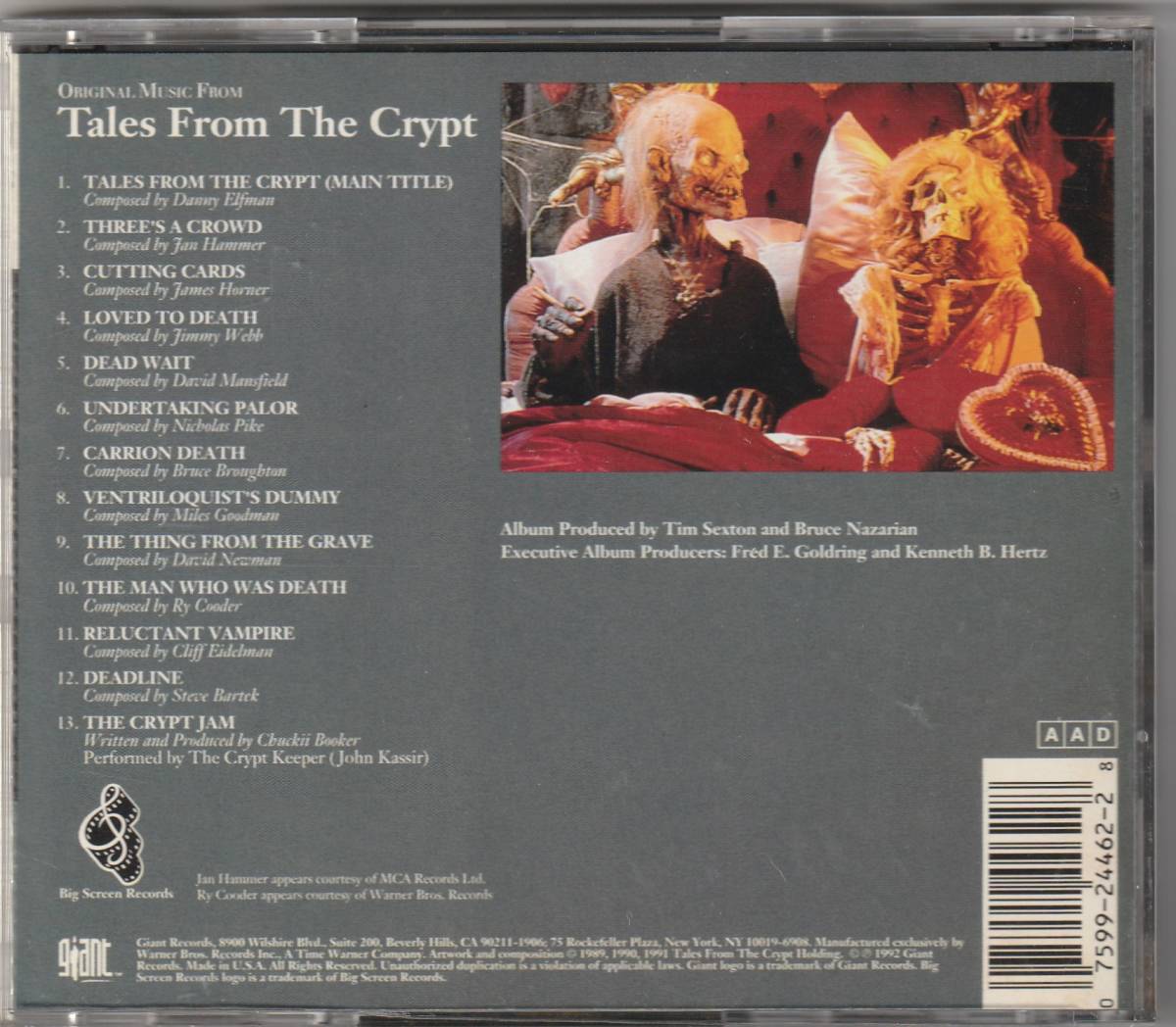  Tales *f rom * The *kliptoOriginal Music From Tales From The Crypt Hollywood * nightmare 