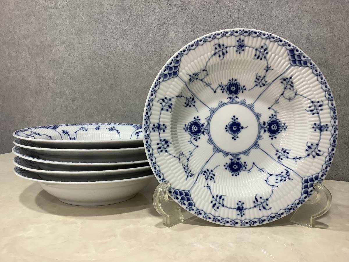 ヤフオク! - 1円〜 6枚セット【ロイヤルコペンハーゲン】 ブルーフルー...