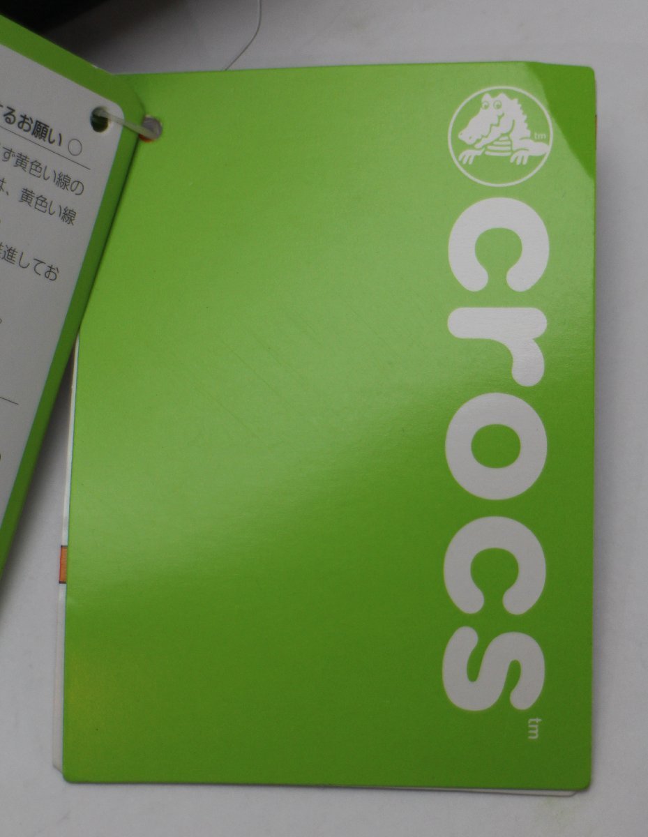 未使用 crocs クロックス サンダル レディース ブラック 訳あり 左右サイズ違い 靴 シューズ_画像7