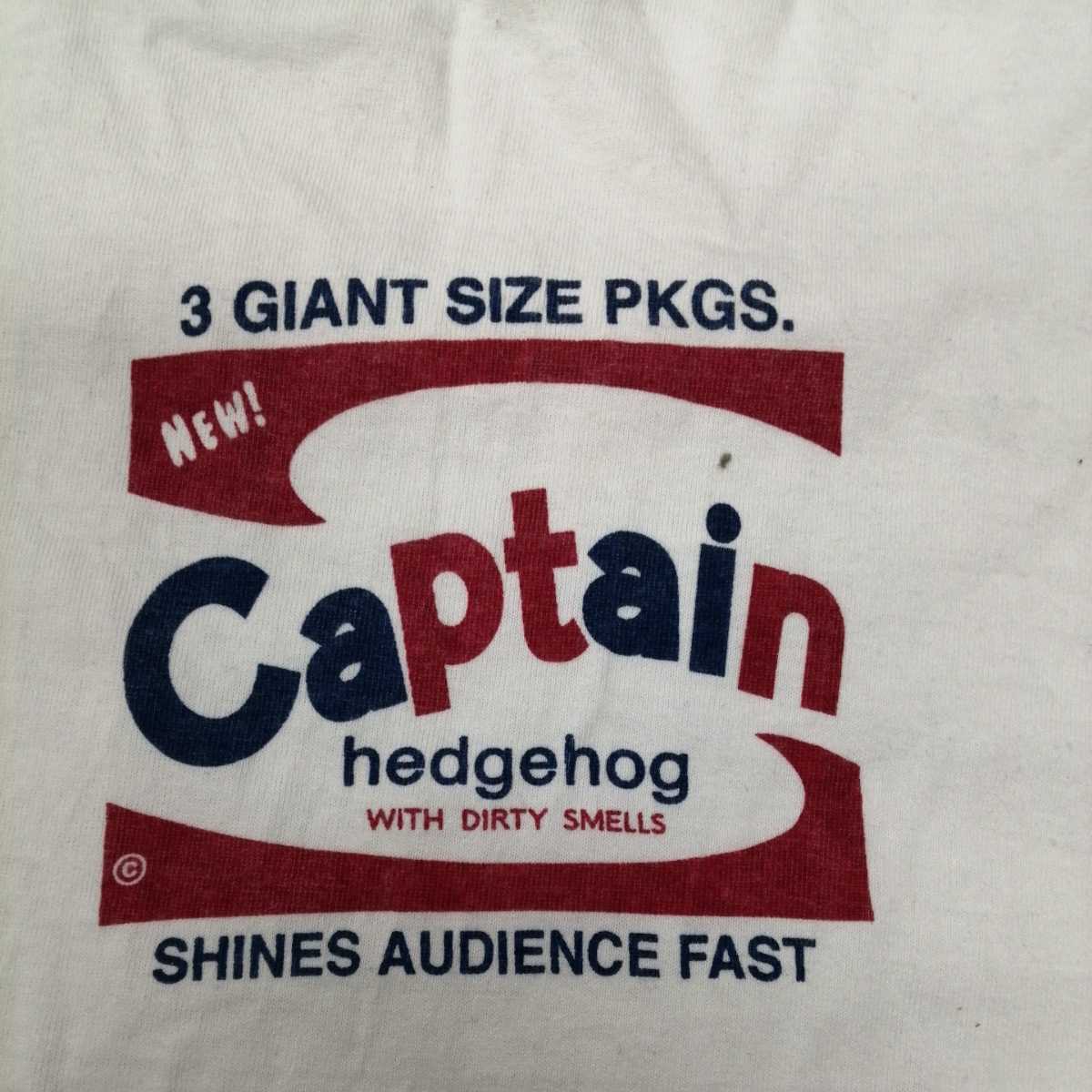 B11 バンドTシャツ　キャプテンヘッジホッグ　白　CAPTAIN HEDGEHOG_画像3