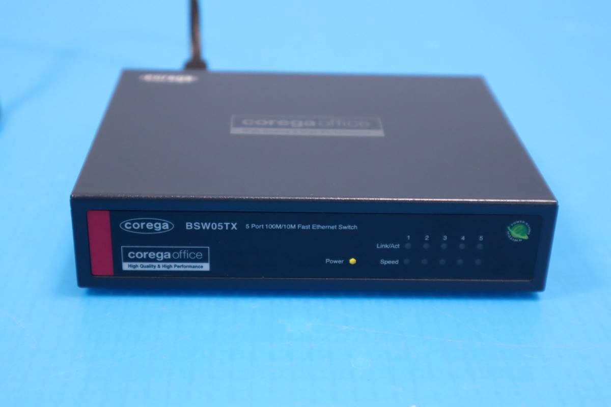C9937 ★ コレガ SMB向け 100BASE-TX/10BASE-T 5ポートスイッチングハブ メタル筐体 電源内蔵モデル CO-BSW05TX ★
