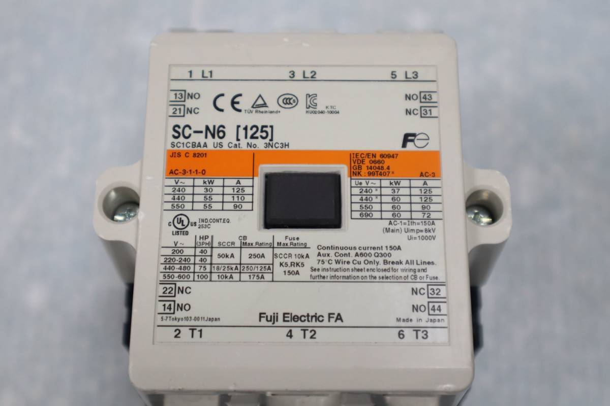 CB4453 L ★* 富士電機 コンタクタ SC-N6 コイルAC200V ★