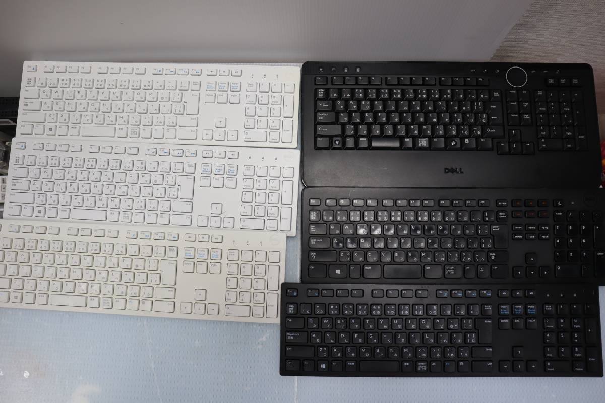 C1859 ★【3個セッ - DELL ワイヤレスキーボード WK636p】【キーボード DELL WK636】【キーボード Y-RBP-DEL4】【キーボード DELL KG1089】_画像1