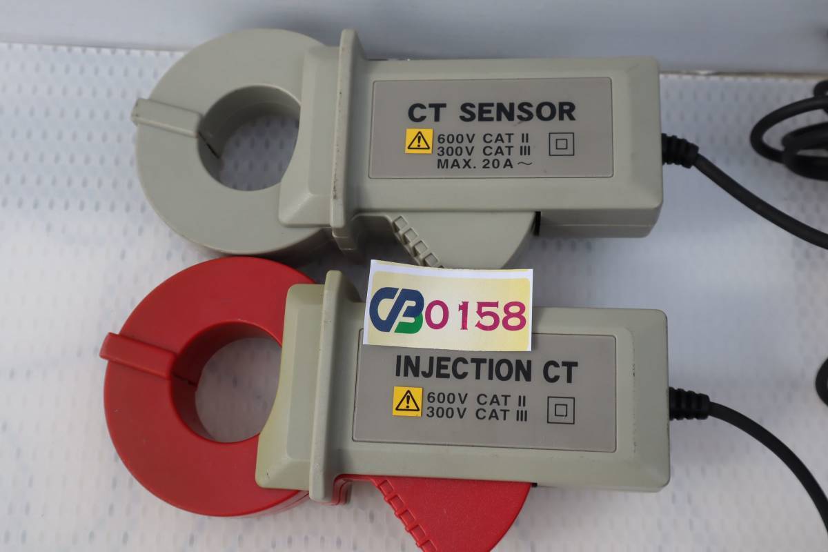 CB0158 T L CLAMP ON SENSOR クランプオンセンサー INJECTION CT/CT SENSOR セット　600V　CAT II　300V　CAT III　MAX.20A～_画像3