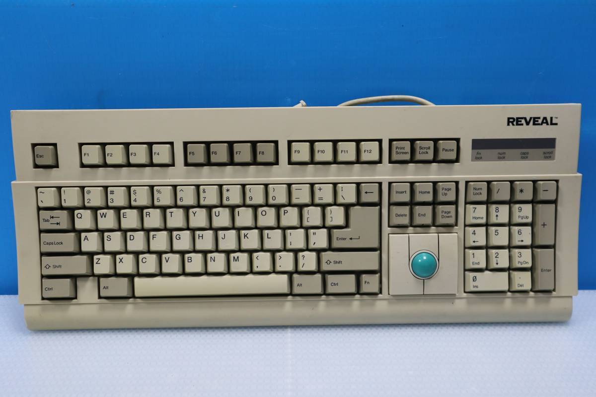C4229 N* REVEAL キーボード KB-588 Vintage Trackball Keyboard