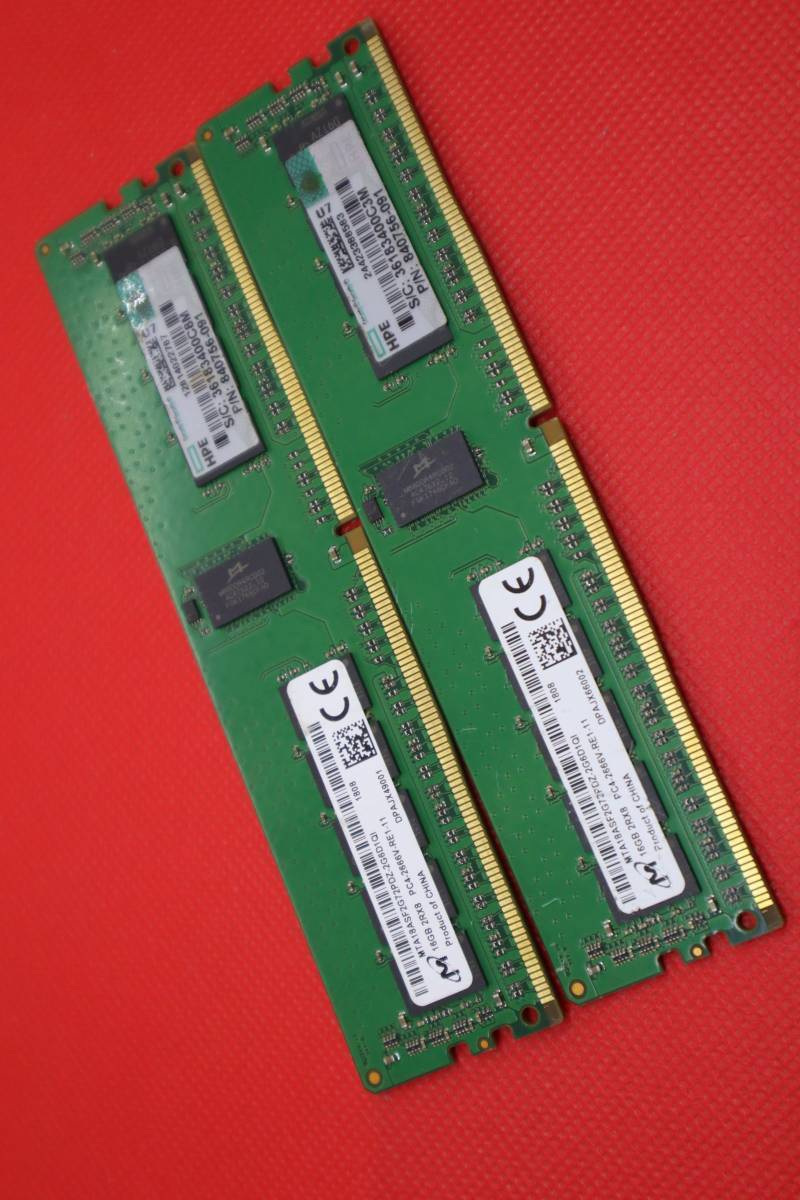 C9379 **Micron 16GB 2Rx8 PC4-2666V-RE1-11 сервер для DDR4 память 16GB 2 шт. комплект итого 32GB*