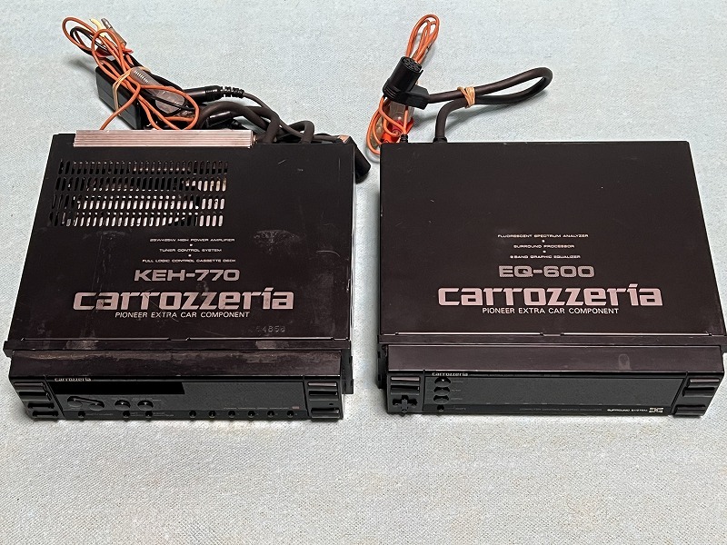 カロッツェリア カセットデッキ KEH-770 イコライザー EQ-600 GEX-T5 GM-600 GM41Aセット 当時物