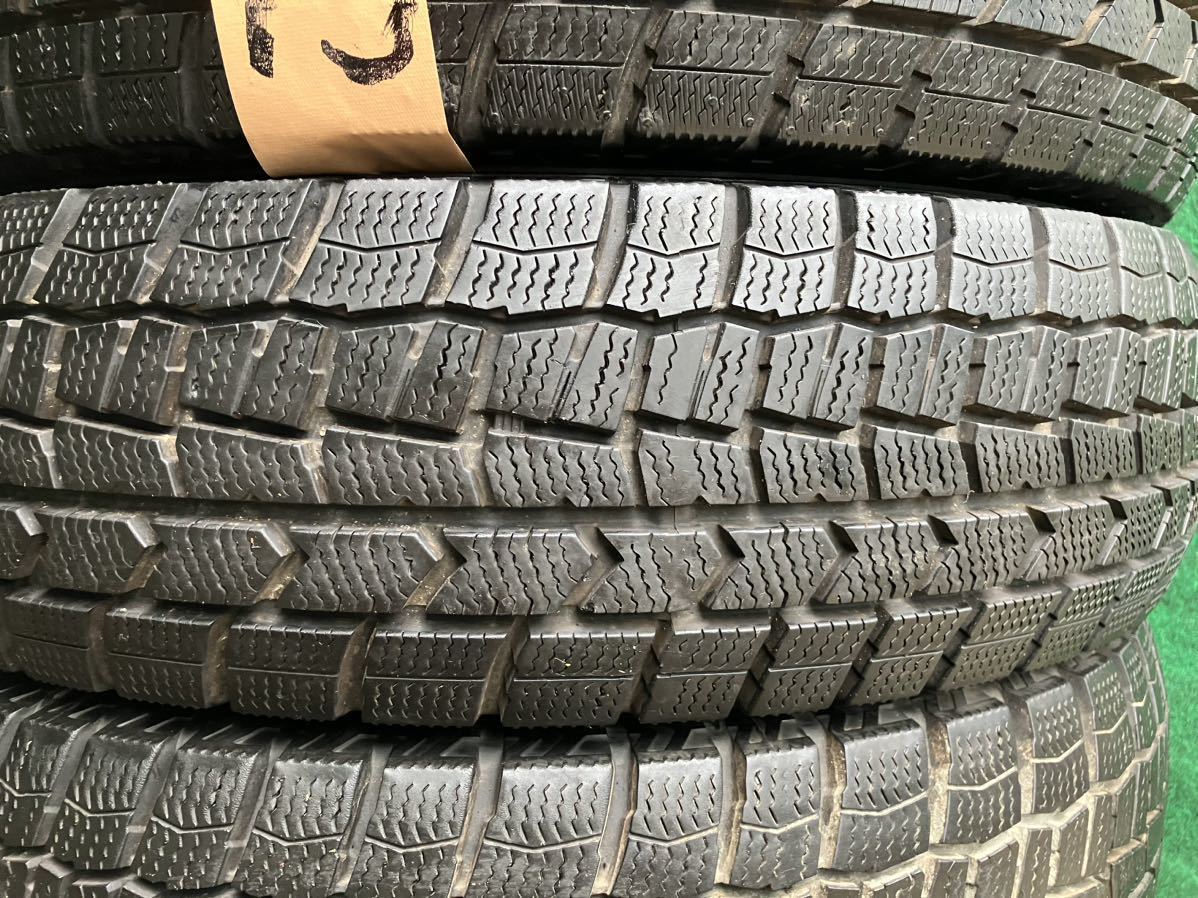 日産マーチ、ヴィッツ等 スタッドレスタイヤDUNLOP溝バリ165/70/14