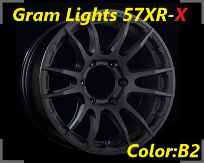 【展示品に付き在庫あり!!】Gram Lights 57XR-X SIZE:8J-17 +20 PCD:139.7-6H ランクル プラド Color:B2 ホイール4本セット