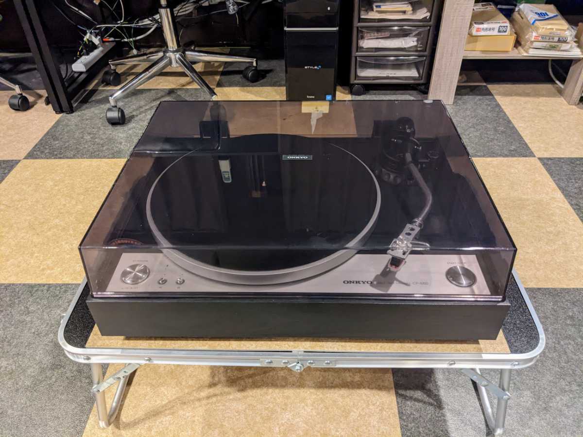 美品 ONKYO CP-1050 レコードプレーヤー 新品カートリッジ ダイレクト
