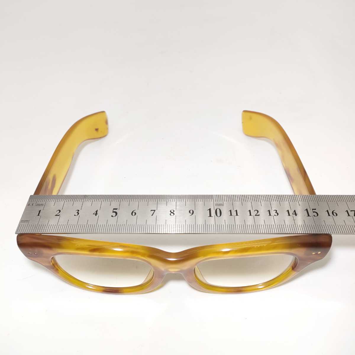 本鼈甲 メガネ 高級肉厚 本べっ甲 K18金 白甲眼鏡 鼈甲眼鏡 重量約80g