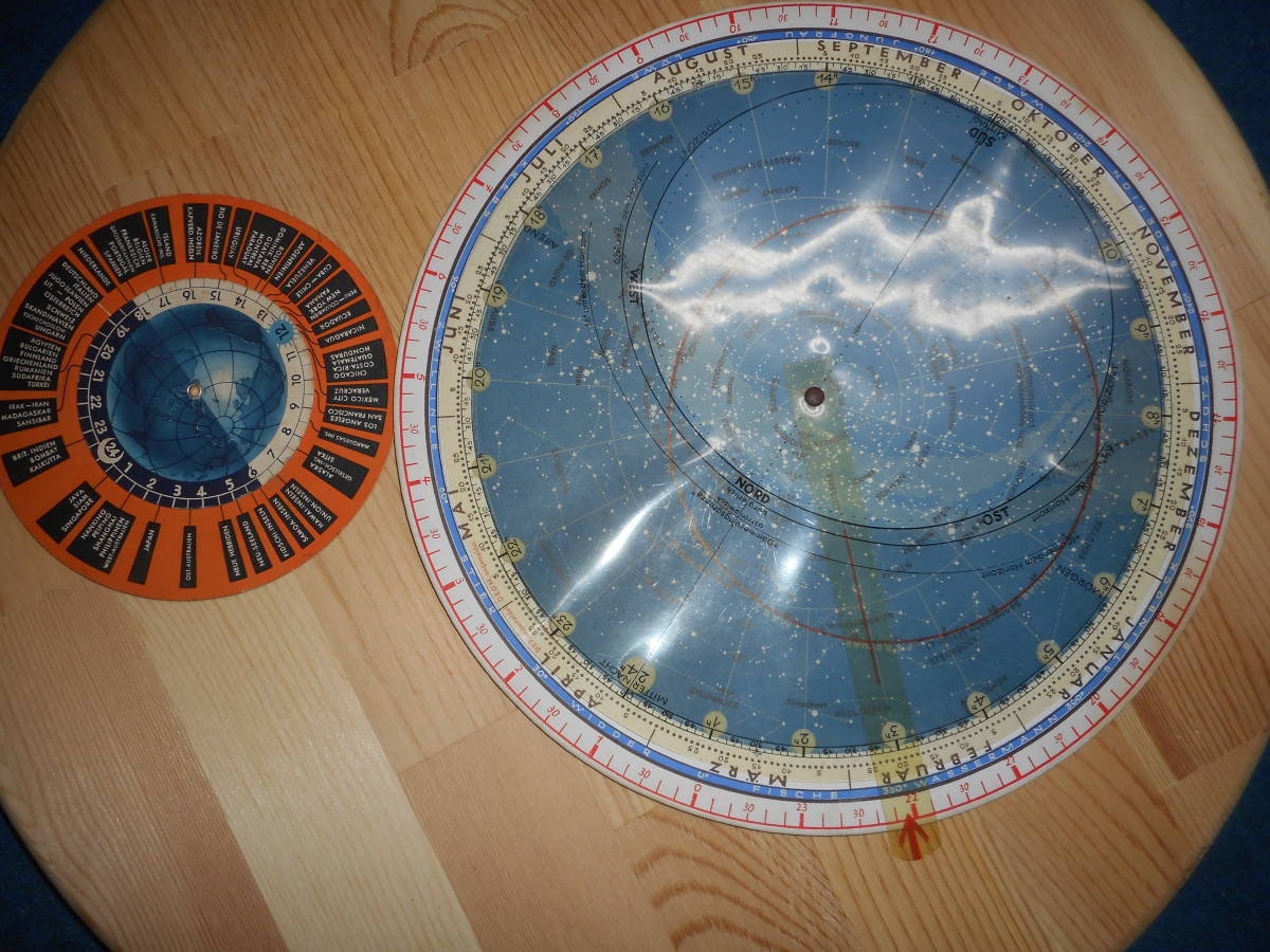 即決アンティーク、1941年『コスモス星座早見盤』天球図、天文 即決アンティーク、1941年『コスモス星座早見盤』天球図、天文