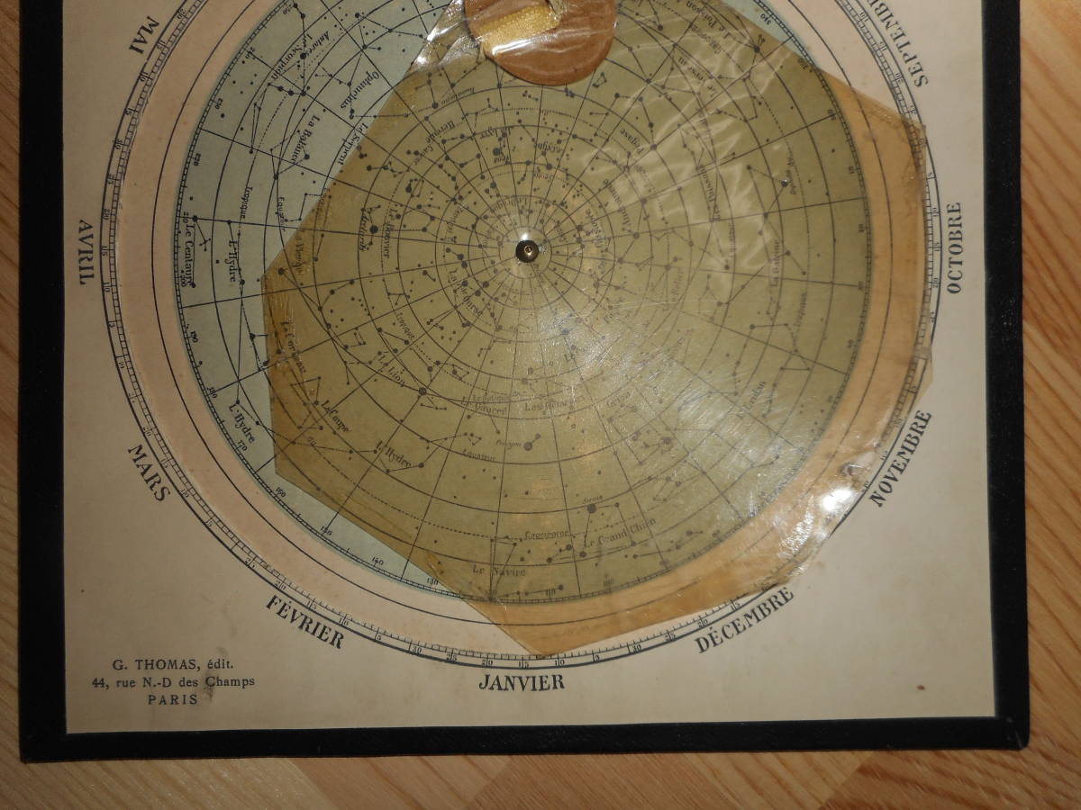アンティーク、1925年『フラマリオン星座早見盤』天球図、天文暦学書、星図、宇宙Astronomy, Star map, Planisphere, Celestial atlas 自然科学と技術 アンティーク、1925年『フラマリオン星座早見盤』天球図、天文暦学書、星図、宇宙Astronomy, Star map, Planisphere, Celestial atlas 自然科学と技術