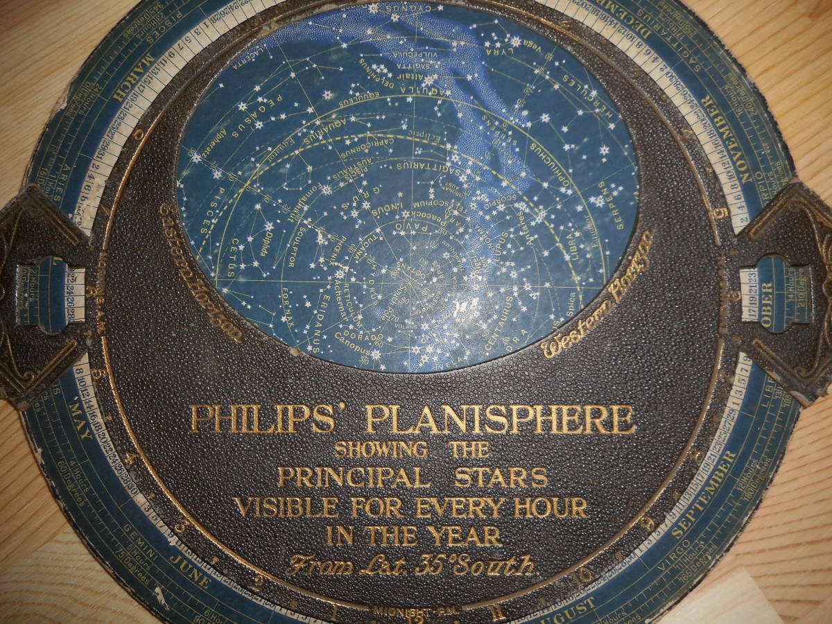 即決アンティーク1915年頃『フィリップス星座早見盤 南半球』天球図 天文暦学書 星図Astronomy Star map Planisphere Celestial atlas|の新作も入荷! 即決アンティーク1915年頃『フィリップス星座早見盤 南半球』天球図 天文暦学書 星図Astronomy Star map Planisphere Celestial atlas|の新作も入荷!