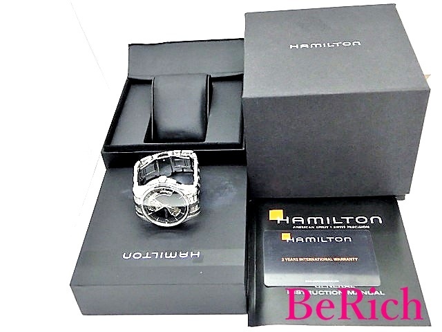 美品 ハミルトン HAMILTON ジャズマスター シンライン H38511743 メンズ 腕時計 デイト ネイビー 文字盤 SS 【中古】【送料無料】 bt2371_画像9
