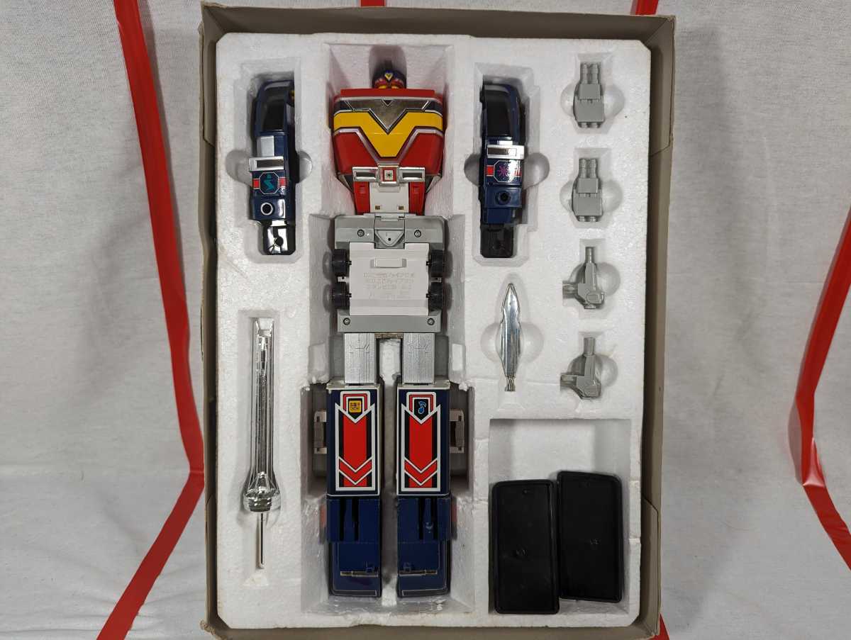  Chikyuu Sentai Fiveman DX Chogokin Great in box пять Robot 