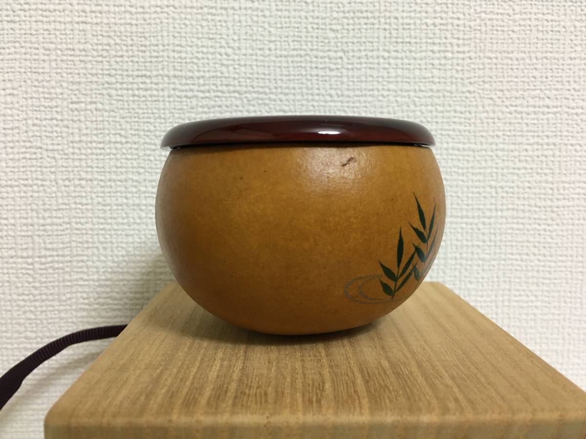 幸庵 翠斎　棗　なつめ　おしどり蒔絵　共箱　茶道具　小物入れ　小箱_画像7