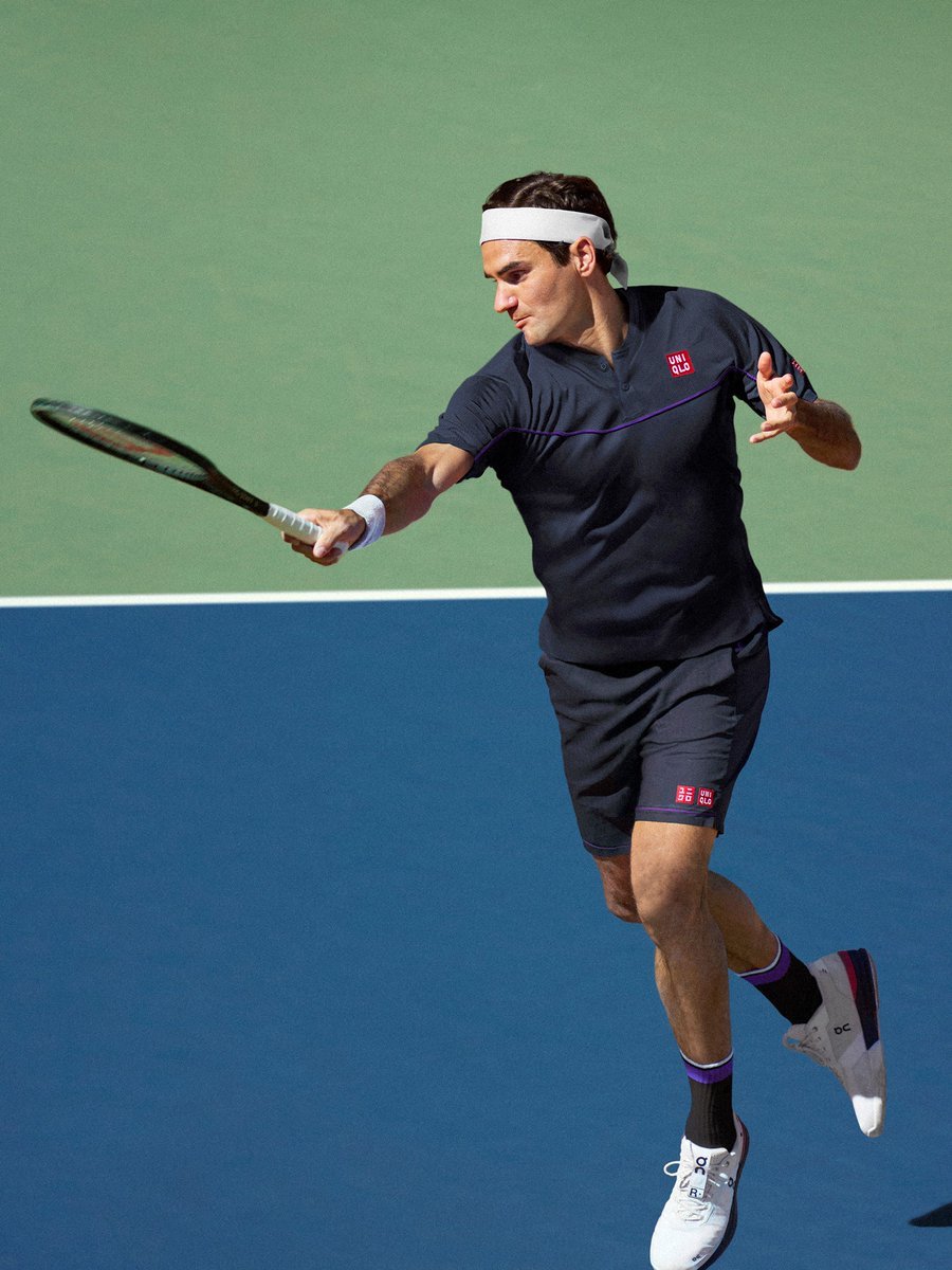 【レア】UNIQLO ユニクロ テニスウェア シャツ パンツ フェデラーモデル 上下 Roger Federer 錦織圭 Nishikori ジョコビッチ Djokovic L_画像1