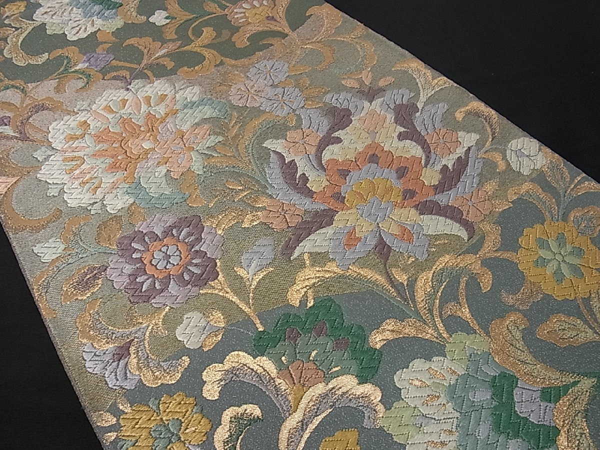 ヤフオク! - 平和屋着物 六通柄袋帯 唐織 更紗唐草文 金糸 逸...