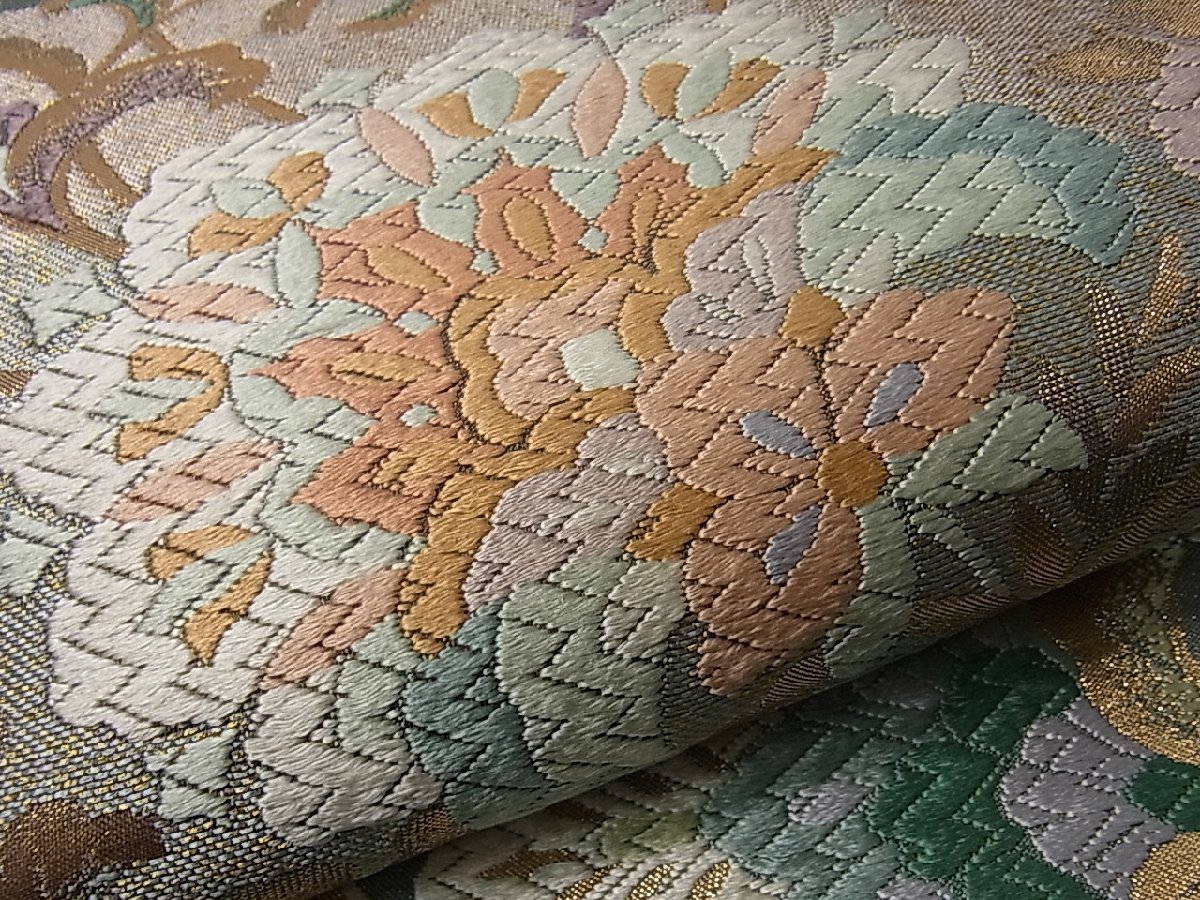 ヤフオク! - 平和屋着物 六通柄袋帯 唐織 更紗唐草文 金糸 逸...