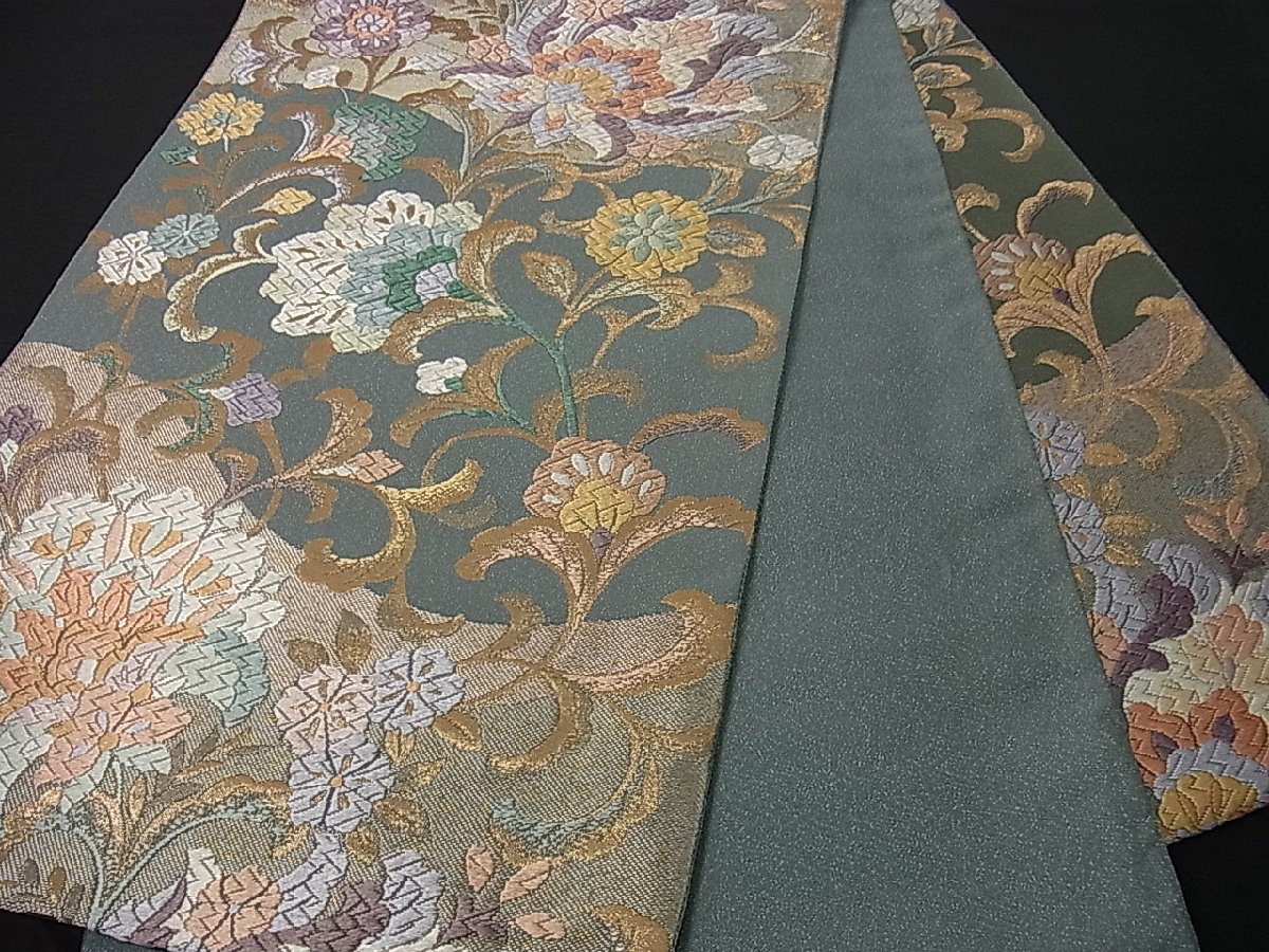 ヤフオク! - 平和屋着物 六通柄袋帯 唐織 更紗唐草文 金糸 逸...