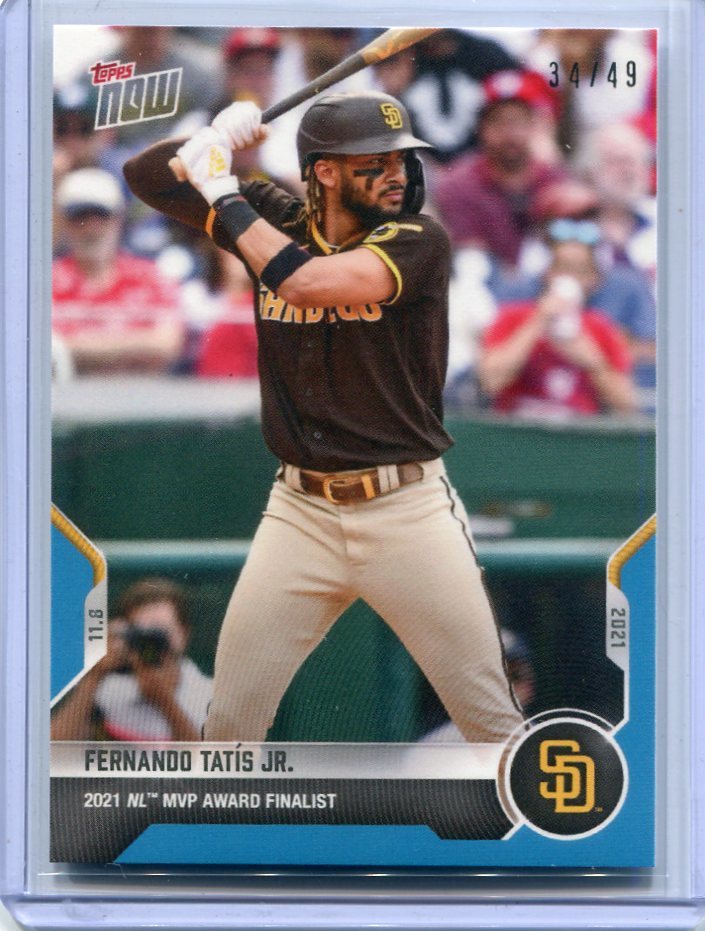 2021 Topps NOW MLB Fernando Tatis Jr. BLUE タティス 青 パラレル カード 49枚限定_画像1