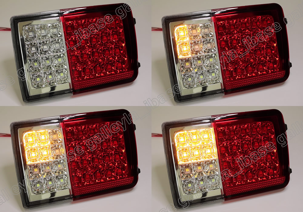 送料込 流れる ウインカー オール LED テール ランプ レッドクリア レンズ シーケンシャル 点滅 切替 DG17V DG64V スクラム バン エブリイ_画像2