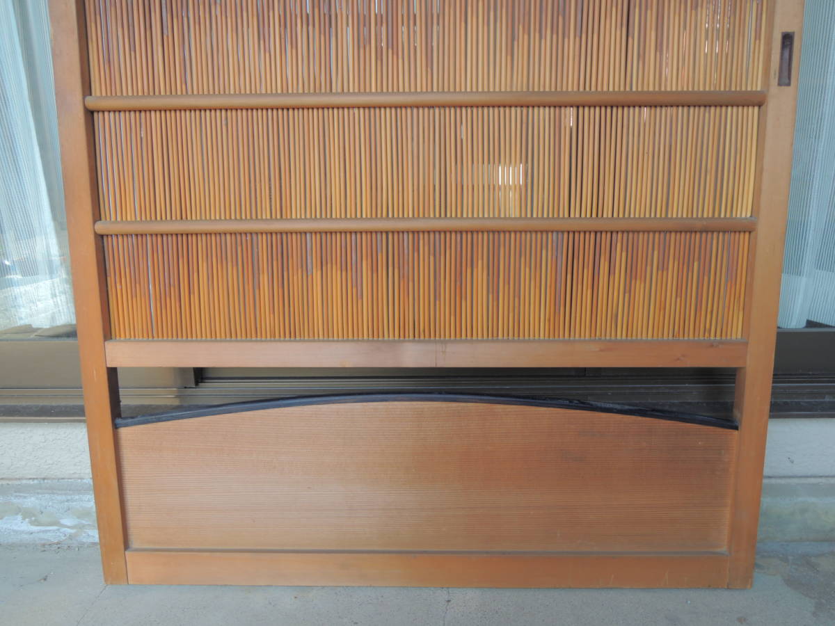 [ direct receipt limitation (pick up) ] retro summer door . door (..) summer shoji sliding door 2 interval 4 sheets . approximately H174cm×W972cm together antique fittings old Japanese-style house 