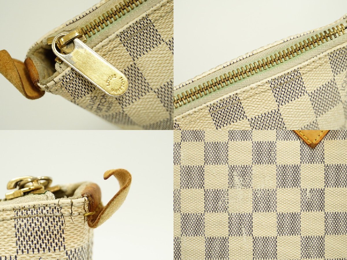 本物 ルイヴィトン LOUIS VUITTON LV サレヤ PM ダミエ アズール