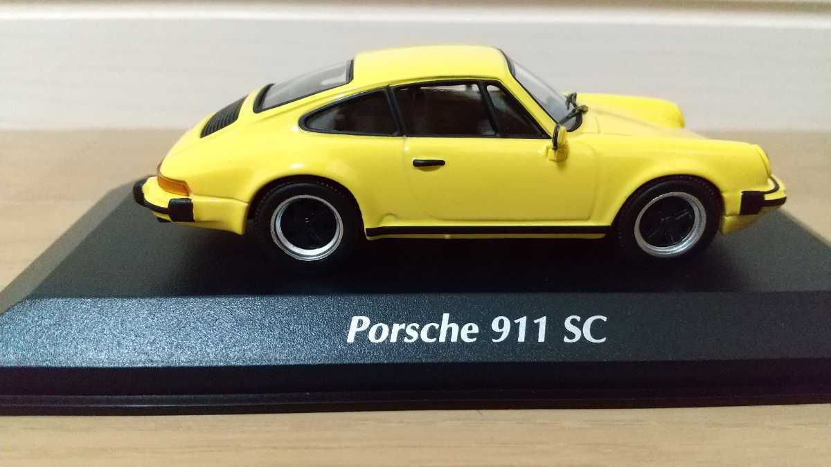 1/43 MAXICHAMPS PORSCHE 911 SC 1979 YELLOW 940 062025 ポルシェ イエロー ミニカー マキシチャンプス ミニチャンプス MINICHAMPS_画像2