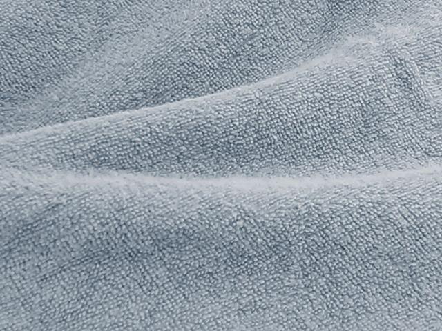 のびのびシーツ 綿100% タオル地 ファミリーサイズ 4人用 幅215x145x30cm グレイッシュブルー_画像2