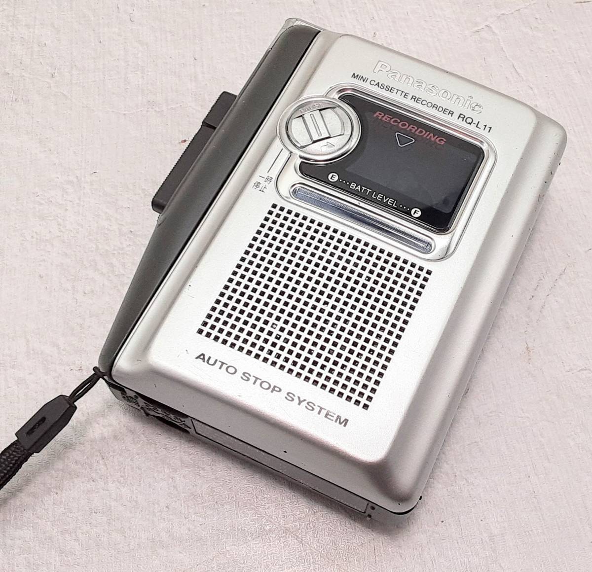 1000円 Panasonic パナソニック ミニカセットレコーダー RQ-L11 再生