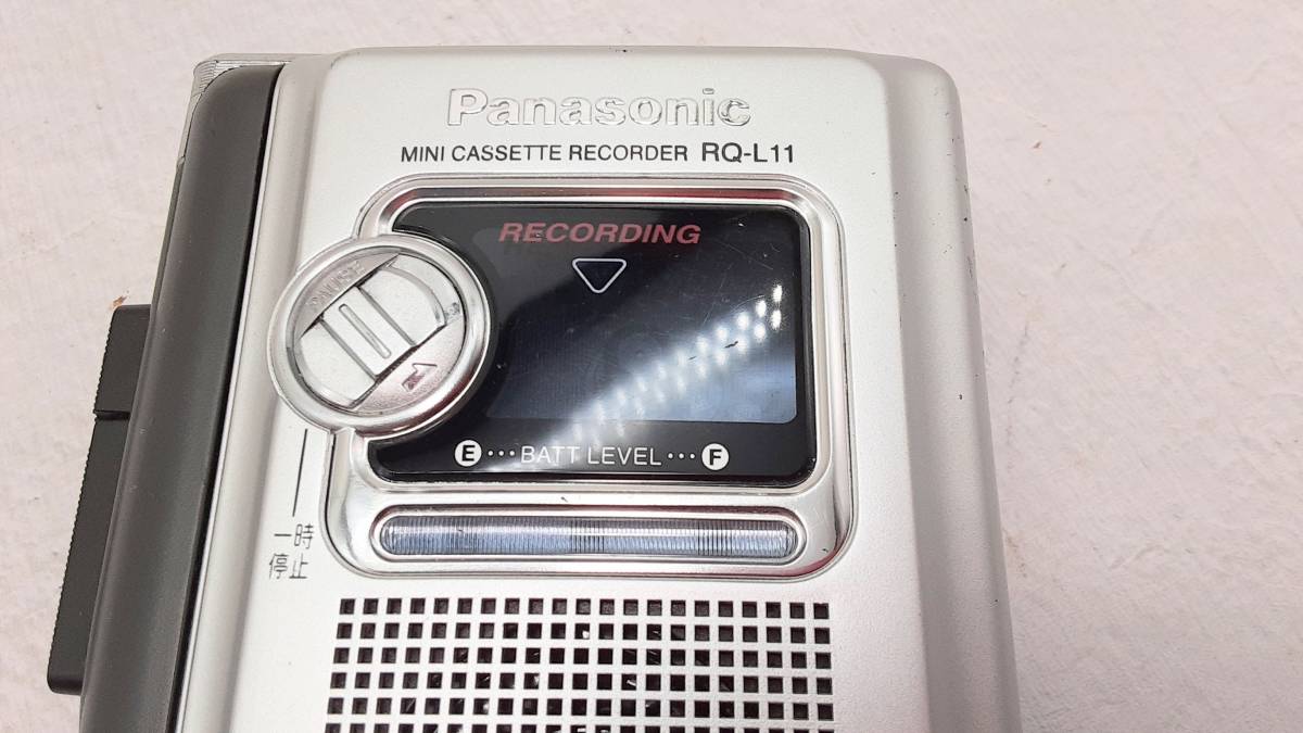 1000円 Panasonic パナソニック ミニカセットレコーダー RQ-L11 再生